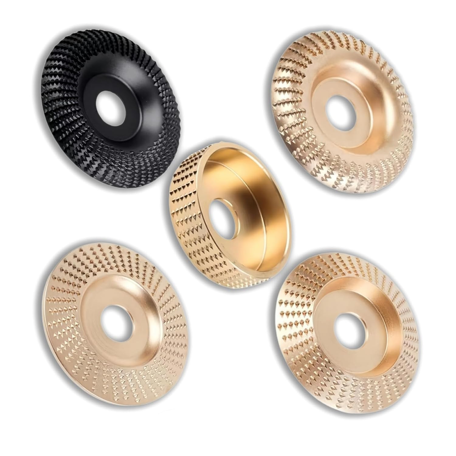 Angle Grinder Wood Carving Disc Set 5 Pack for 4" or 4 1/2" Angle Grinder, Angle gallery