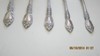 WORDSWORTH 5 pcs, Flatware, 4 Spoons, 1 fork (see discriptions below) Stainless gallery