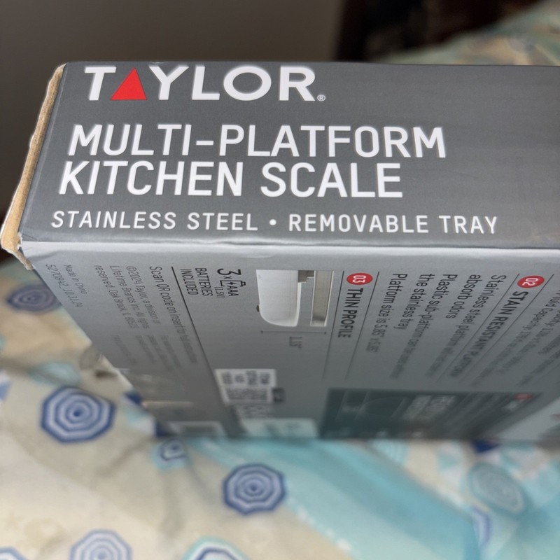 Taylor Multi-Platform Kitchen Scale Up To 11 Pounds Max Stainless Steel 5270842 gallery