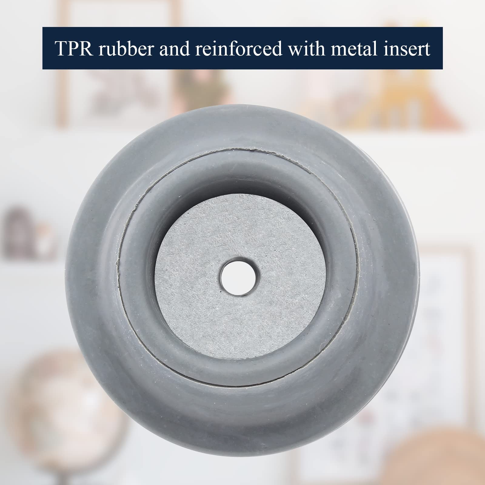 1 Inch Replacement Feet for Shower 1 inch (25mm) I.D, 2 inches O.D, Grey gallery