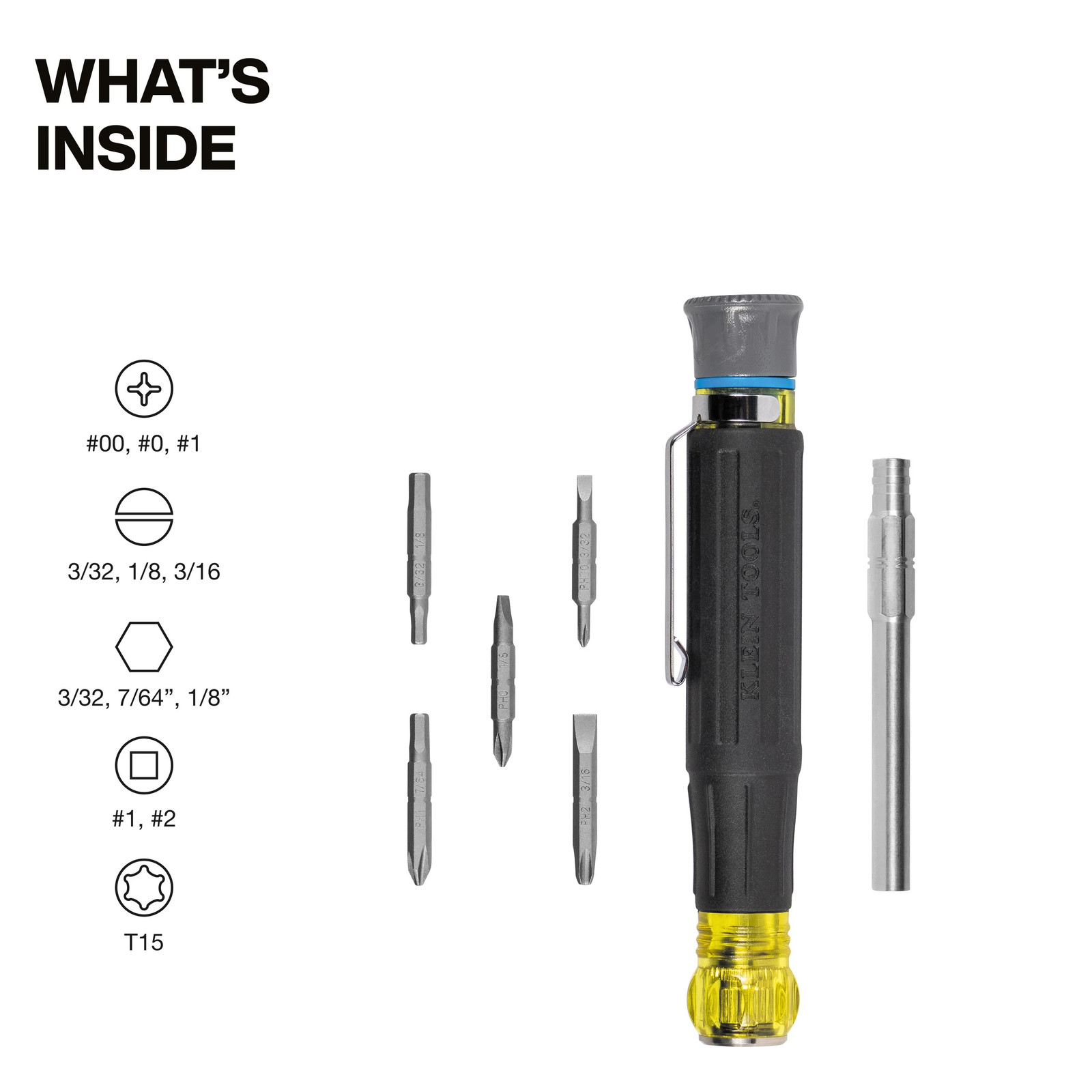 Klein Tools 32611P 13-in-1 Multi-Bit Pocket Precision Screwdriver gallery