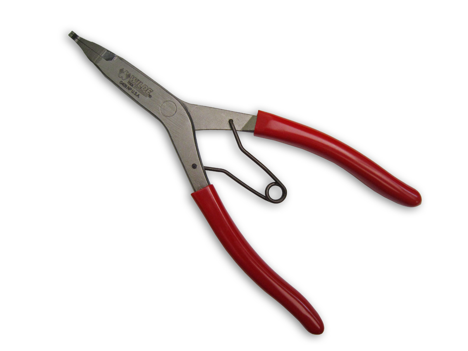 Wilde Tool G409.NP/CS 9" Angle Tip Lock Ring Pliers 90 Deg Retaining Made In USA gallery