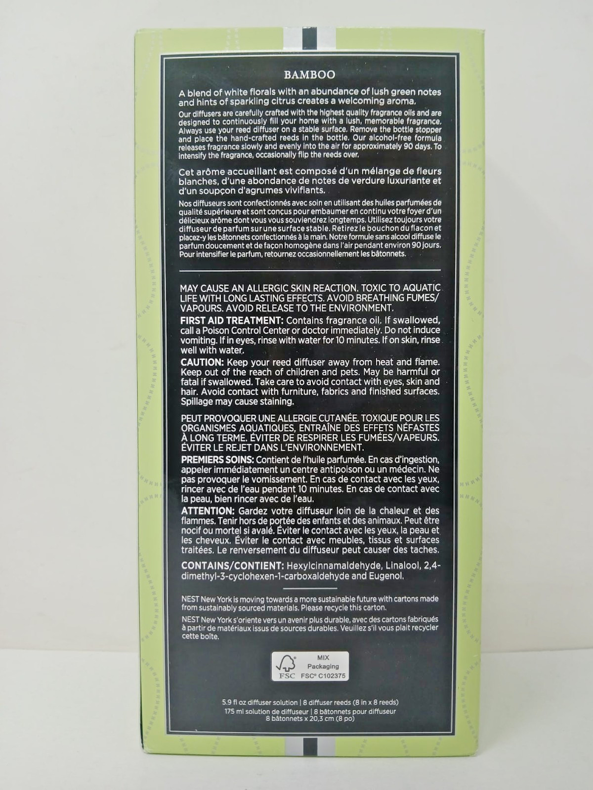 Nest New York Reed Diffuser 5.9 oz Bamboo gallery