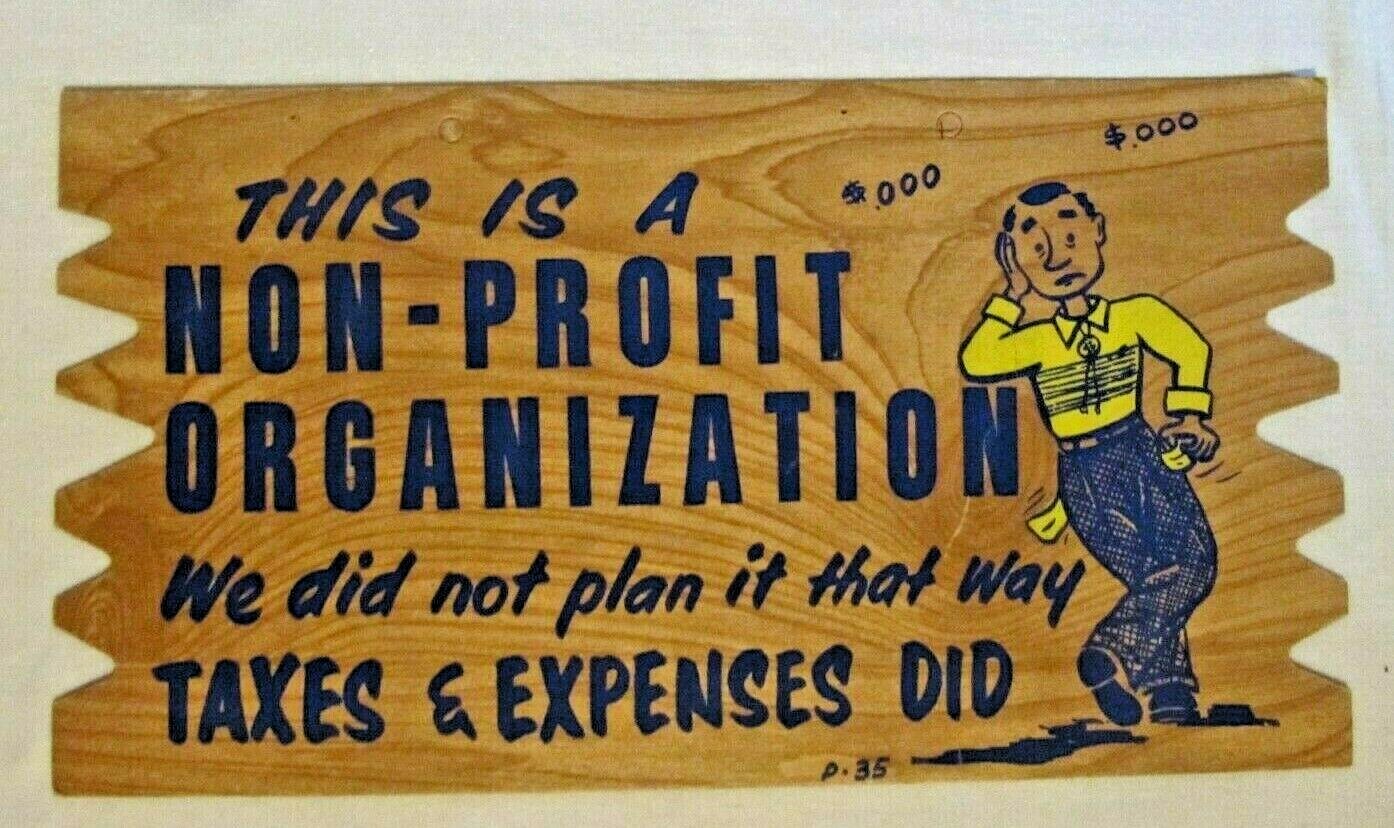 1930s Sign Postcard Mailer 5" x 9" - This is a Non Profit Organization.... gallery