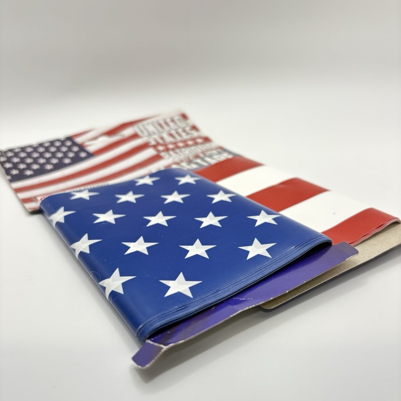 Valley Forge US Pleated Mini Fan Flag 1.5' x 3' Polycotton + 2 Flag Tape New gallery