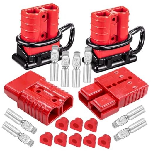 4Pcs 175Amp Battery Quick Connect/Disconnect, 1/0 Gauge Wire Red 175A (4Pcs) gallery
