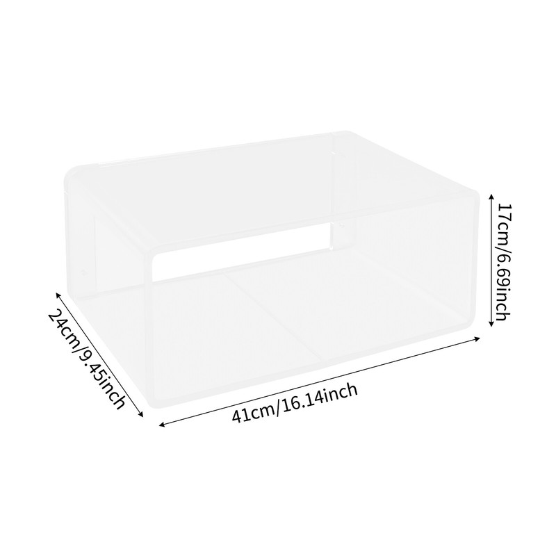 Wall-Mounted Bedside Table Acrylic Floating Nightstand No Assembly Required gallery