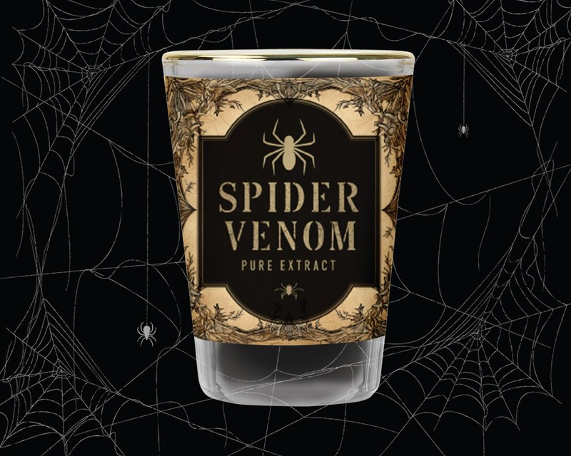 Halloween Shot Glass Set Potion Vintage-themed 4 Piece Barware Novelty Classic gallery