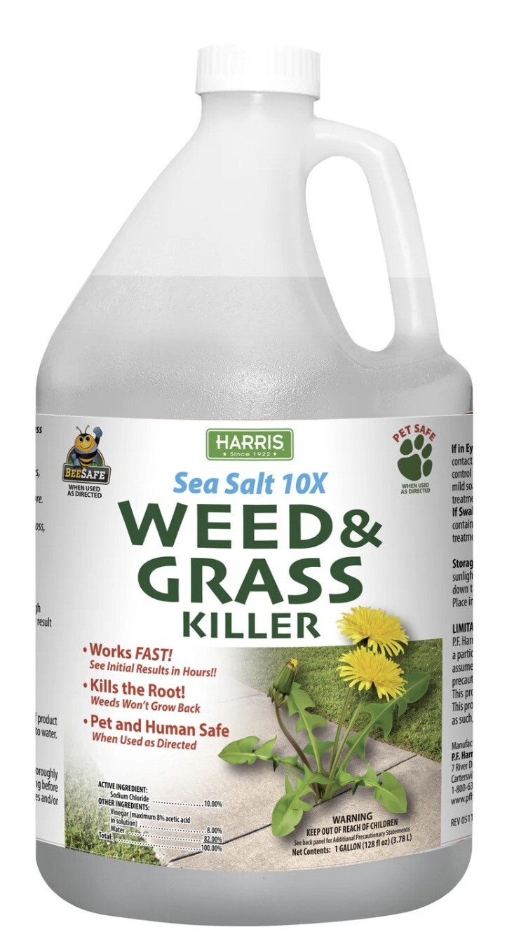 Harris SEAWEED-128 Pet Safe Ready to Use Sea Salt & Vinegar Weed Killer 1 Gallon gallery