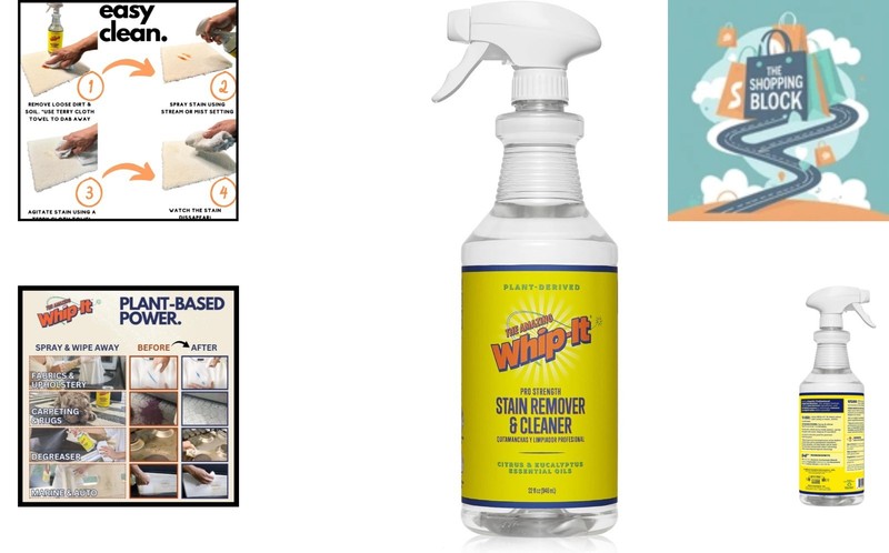 Whip It 32oz Multi-Purpose Plant-Based Stain Remover, Citrus & Eucalyptus gallery