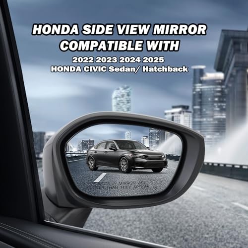 Mirror Compatible With 2022 2023 2024 2025 Honda Right Passenger Side 3Pins-BK gallery