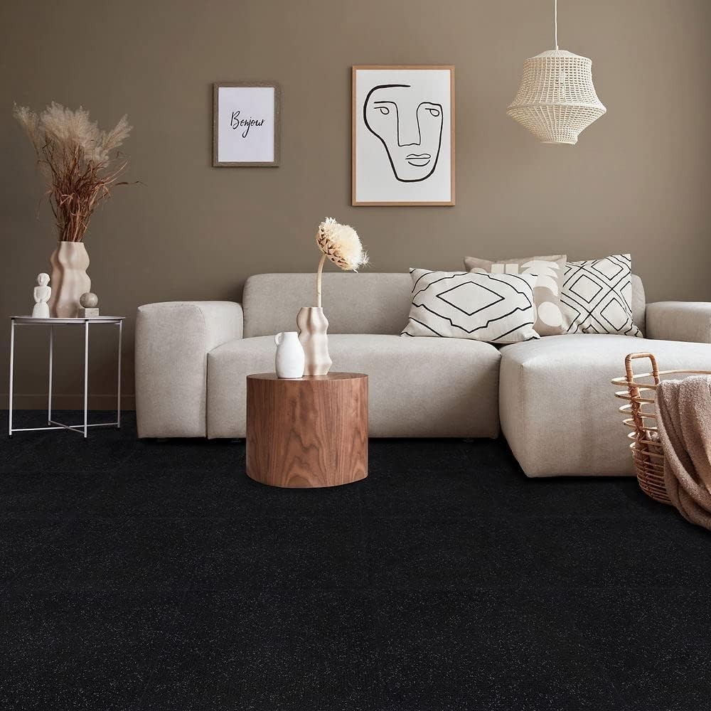 Self Adhesive Carpet Tiles 12x12 Inch Polyester Peel & Stick DIY Flooring gallery