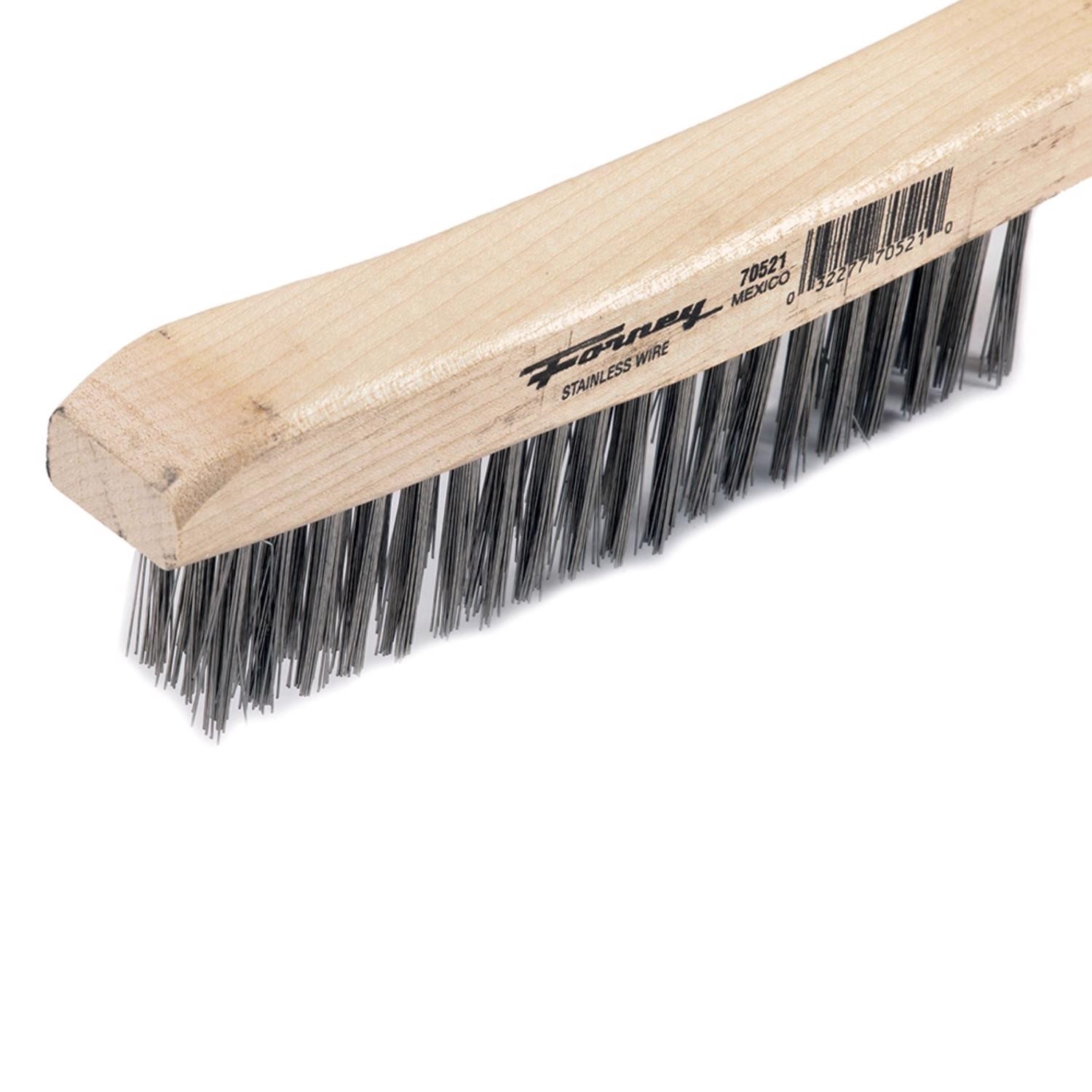 Forney 70521 Steel Wood Handle Scratch Brush 0.013 Wire x 13-3/4 L in. gallery