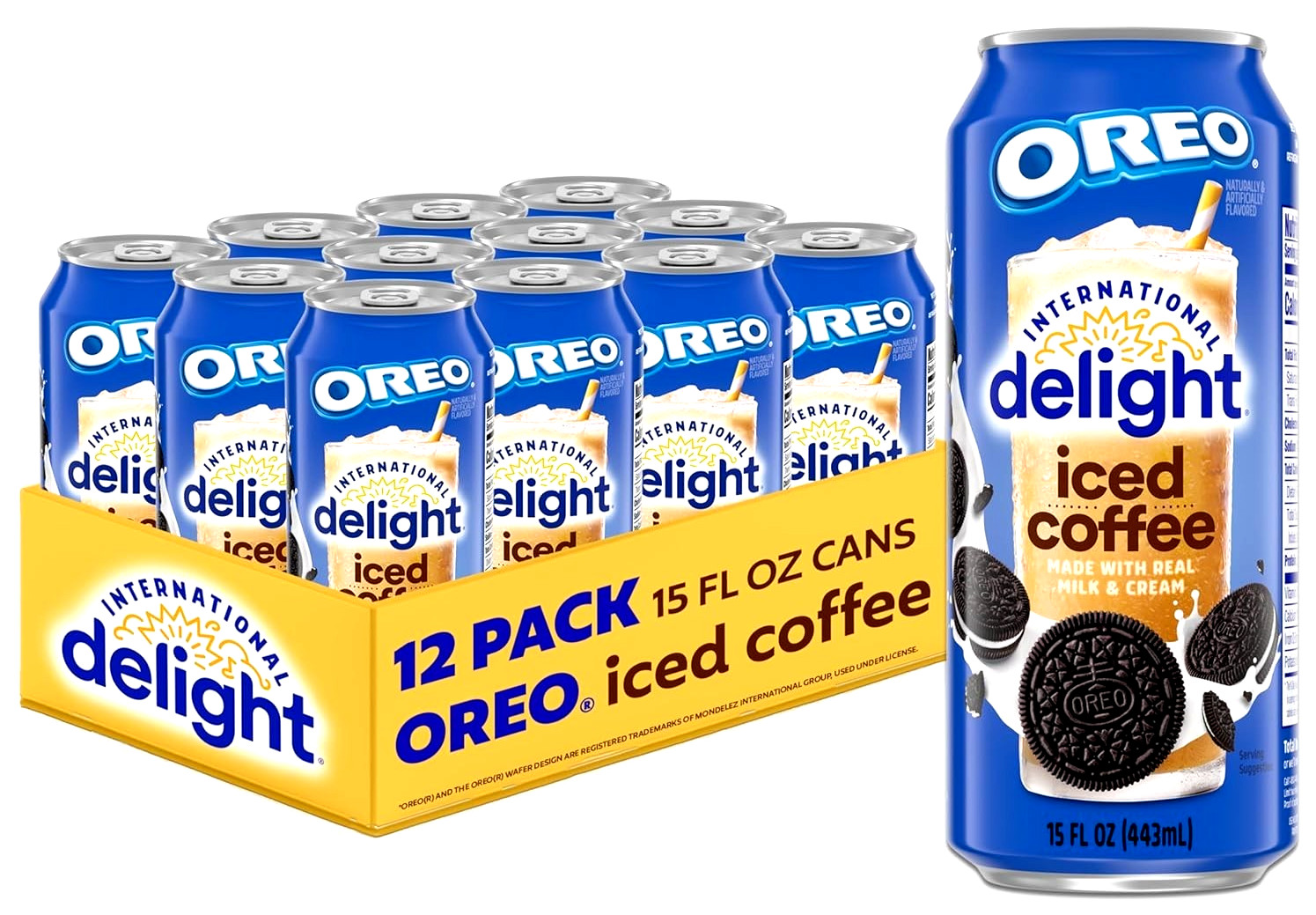 International Delight Iced Oreo Coffee Drink 15 oz ( Pack of 12 )~08/2026 gallery