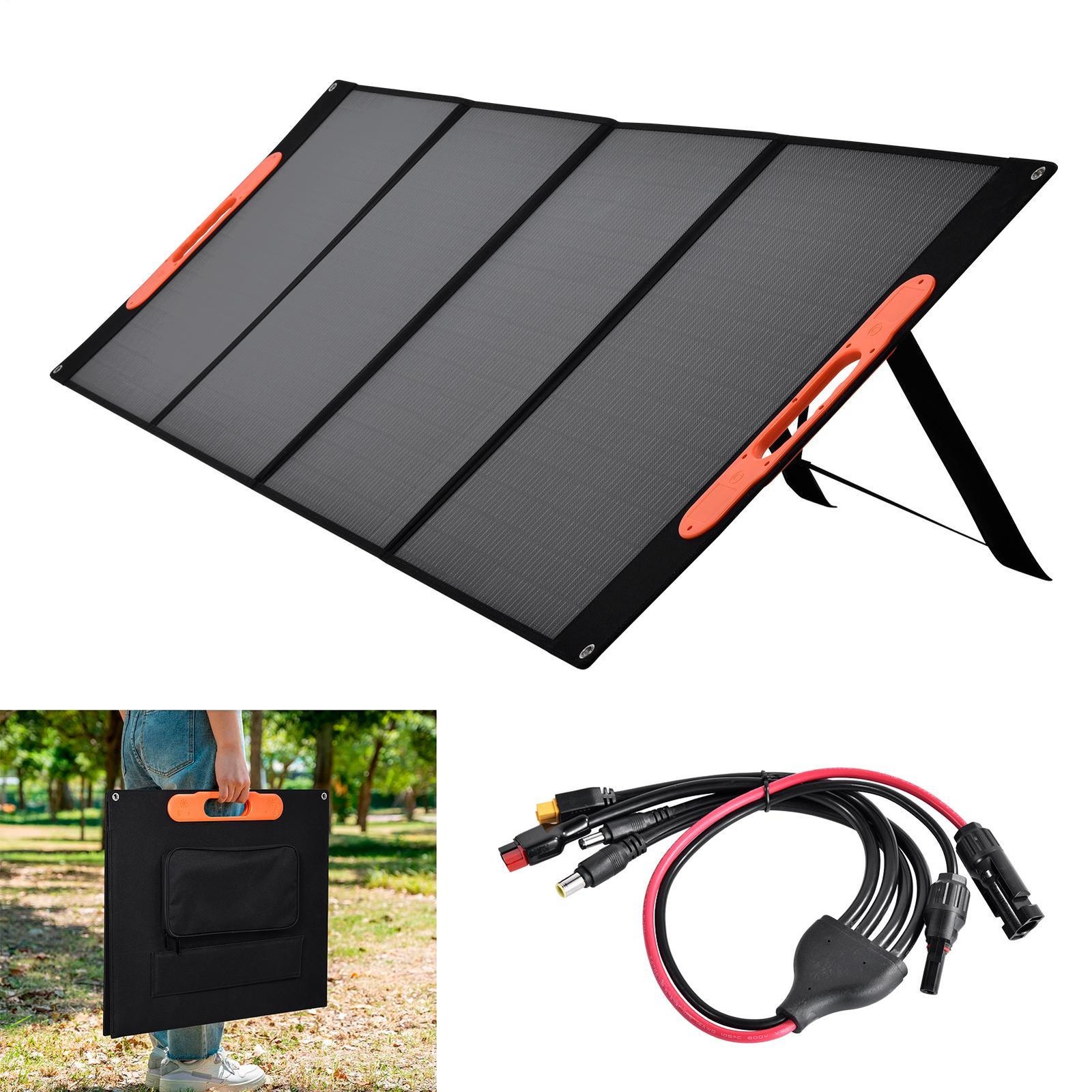 New 400W Portable Solar Panel Waterproof IP66 Foldable Solar Panel kit USA-- gallery