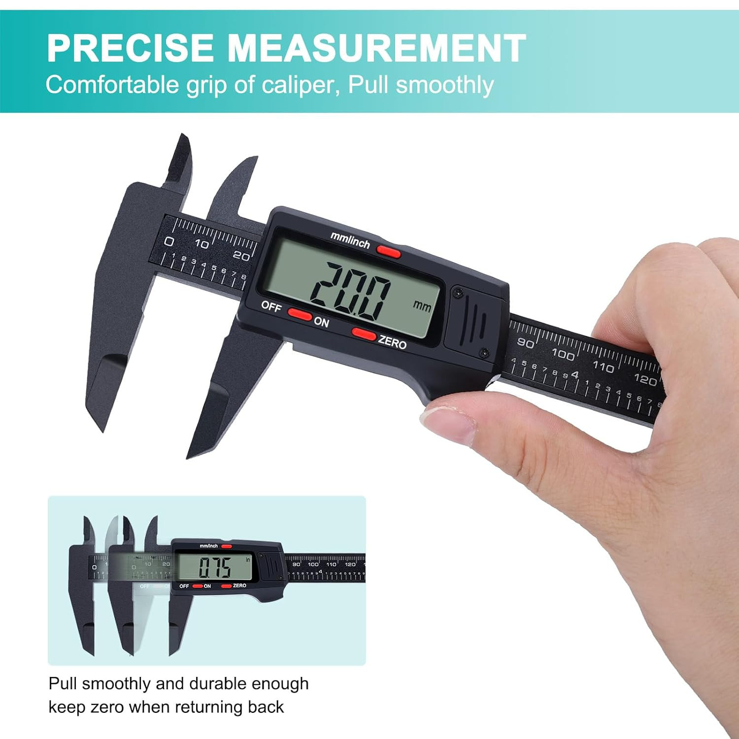 Kynup Digital Caliper, Caliper Measuring Tool with LCD Screen, Electronic Microm gallery