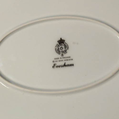 Royal Worcester 1986 Evesham Vale Large Oval Serving Platter 15" VERY NICE gallery