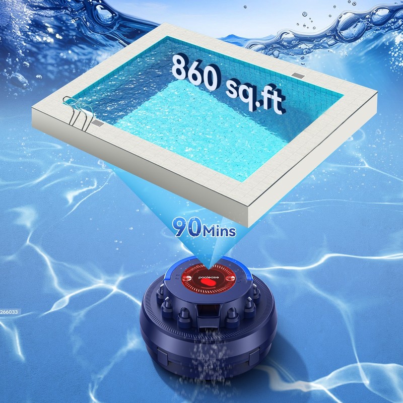 Cordless Pool Robot Cleaner Automatic Ideal for Inground Above-Ground Flat Pool gallery