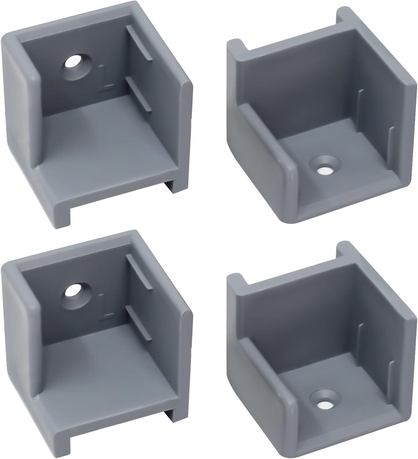 Pontoon Boat Door Holder Kit - Left & Right Hinge Stopper Set, Grey gallery