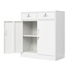 CJF Locking Metal Storage Cabinet with 2 Doors and Drawers for Office/Garage gallery