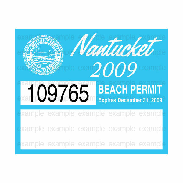Nantucket Beach Permit Sticker Decal ACK 2000-2024 gallery