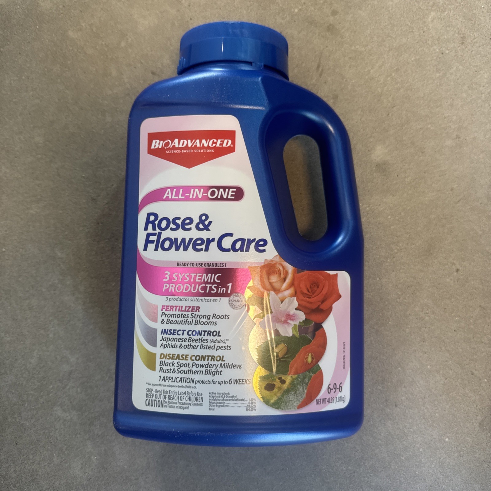 BIOADVANCED All-In-One Rose and Flower Care Granules - 4 Lb - 6-9-6 Flower Food gallery