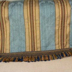 Custom Silk Blend Square Decorator Table Topper Lined 53 X 53 Plus Fringe 4″