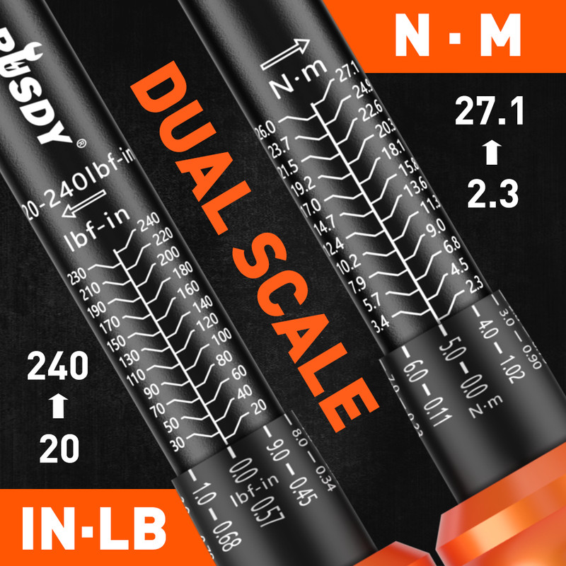 1/4" Torque Wrench Snap Socket Professional Drive Click Ratcheting Reversible gallery