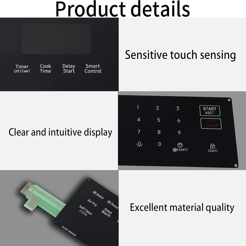 Touchpad Control Panel DG96-00850B For Samsung Gas Ranges NX60A6511SS/AA-01 gallery