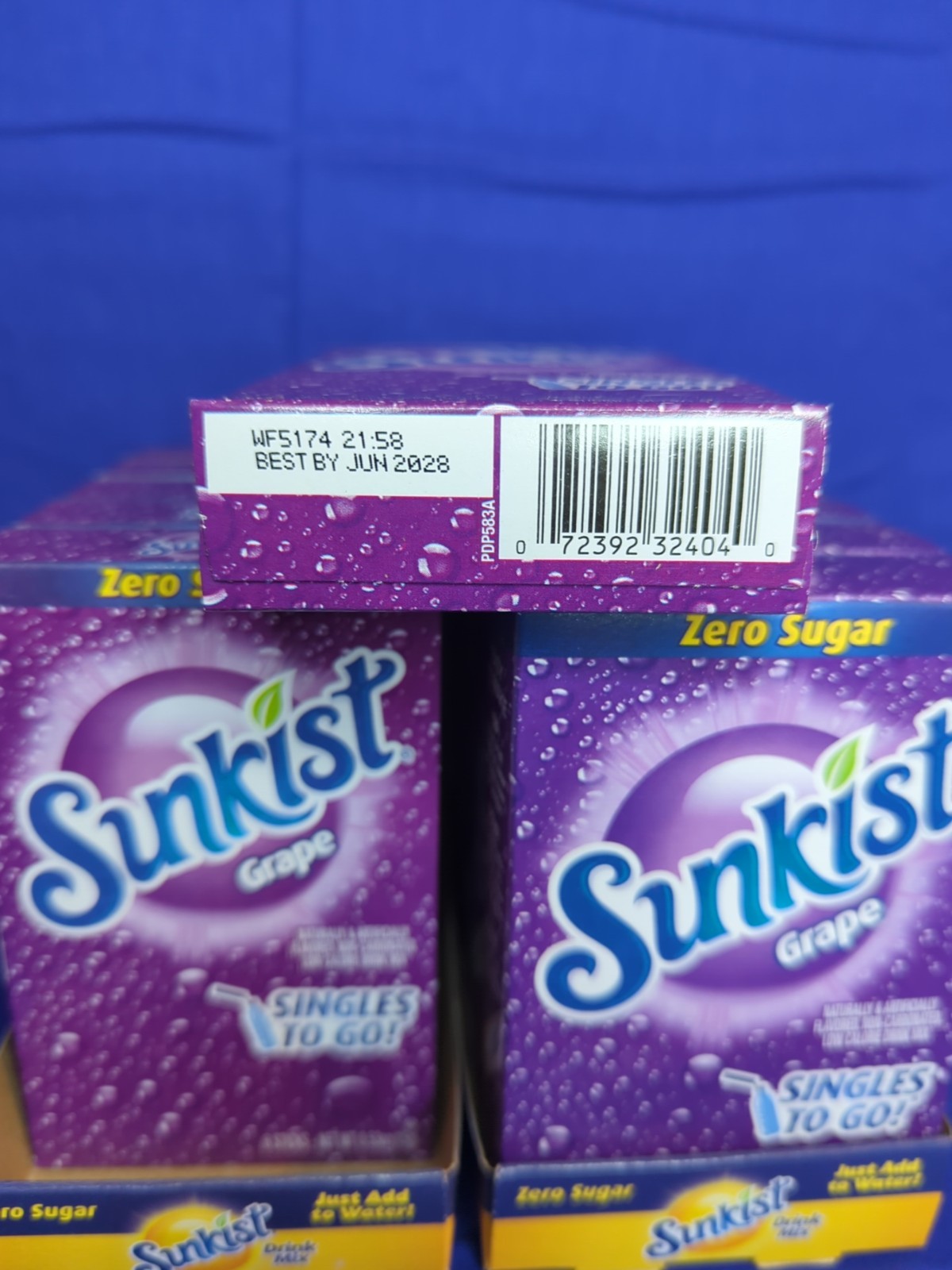 Sunkist Soda Singles To Go Grape 12 Boxes--72 Servings Sugar-Free -- Exp 6/2028 gallery