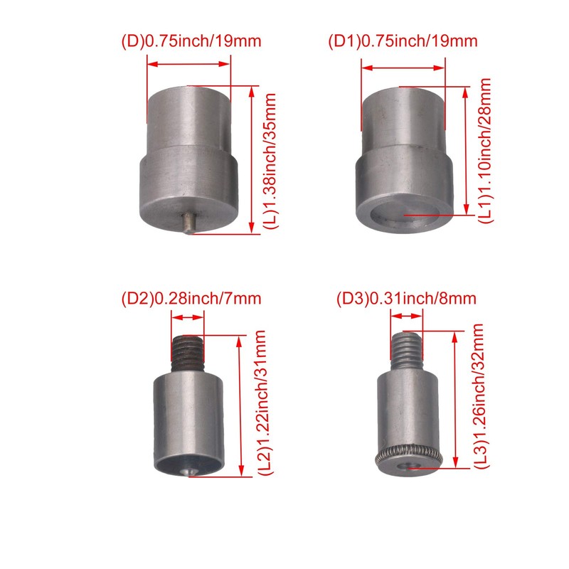 Hand Pressing Machine Snap Fastener Button Die Pattern Tool For 831 Button gallery