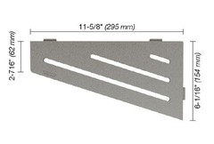 Schluter SHELF-E Quadrilateral Corner Shelf Wave Design Aluminum-SES3D10TSSG