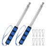 2-Pack Telescopic Handheld Flagpole, 5.2ft/1.6m Stainless Steel Pole [Blue] gallery
