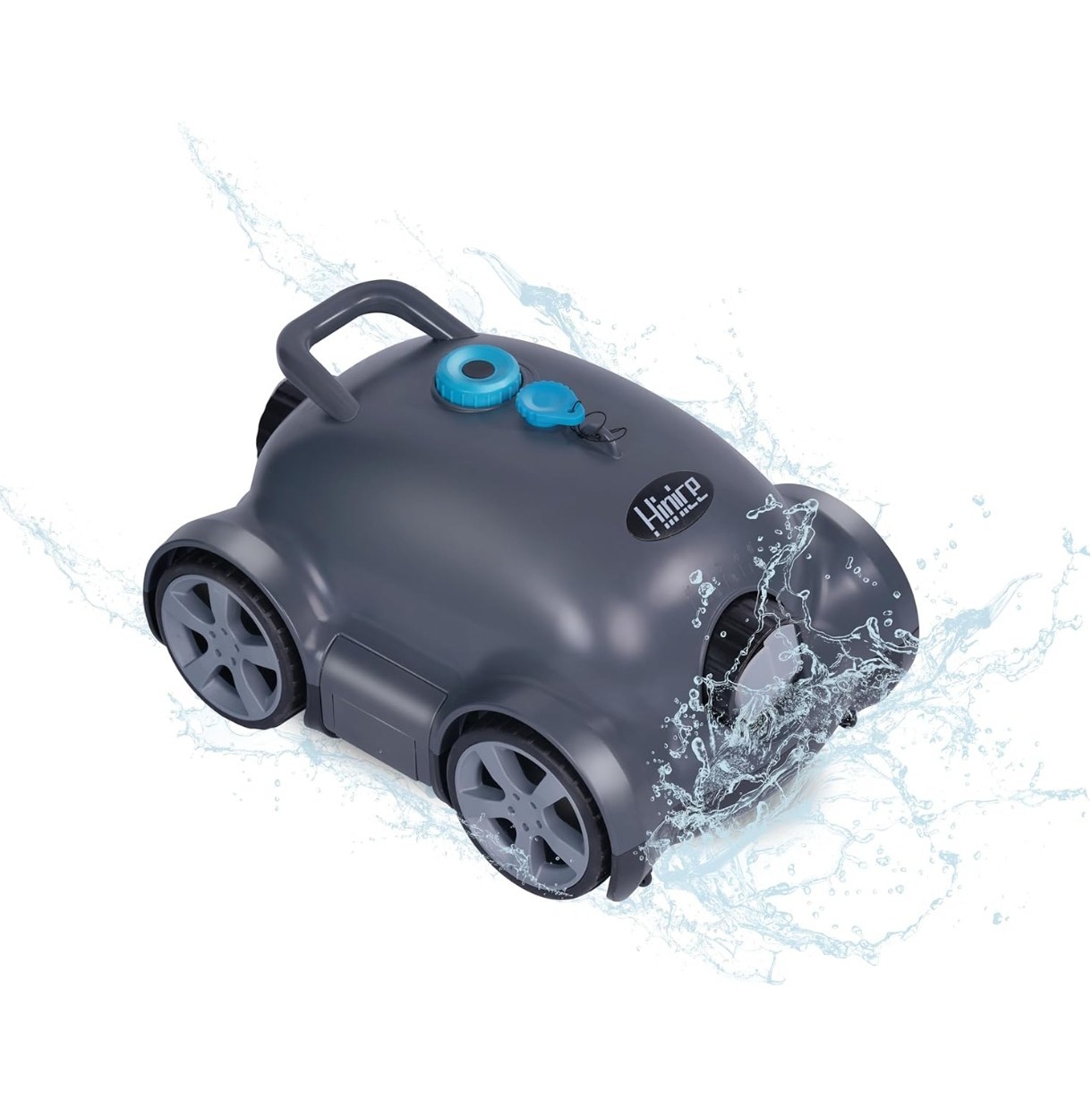 Cordless Robotic Pool Cleaner,Automatic Pool Vacuum Robot up to 2153 sq ft Black gallery
