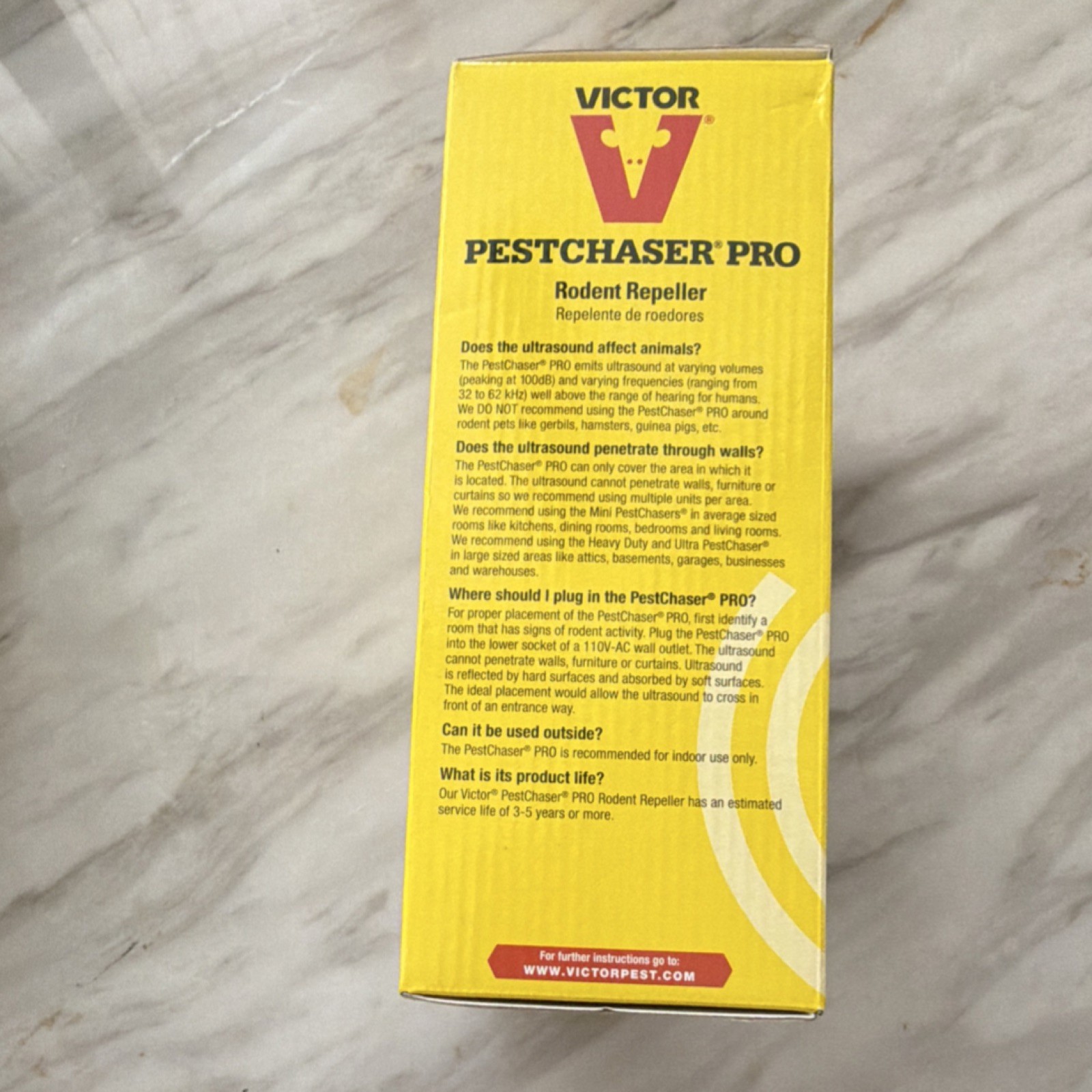 Victor PestChaser Pro Plug-In Ultrasonic Rodent Repeller Pet Safe Clean Humane gallery