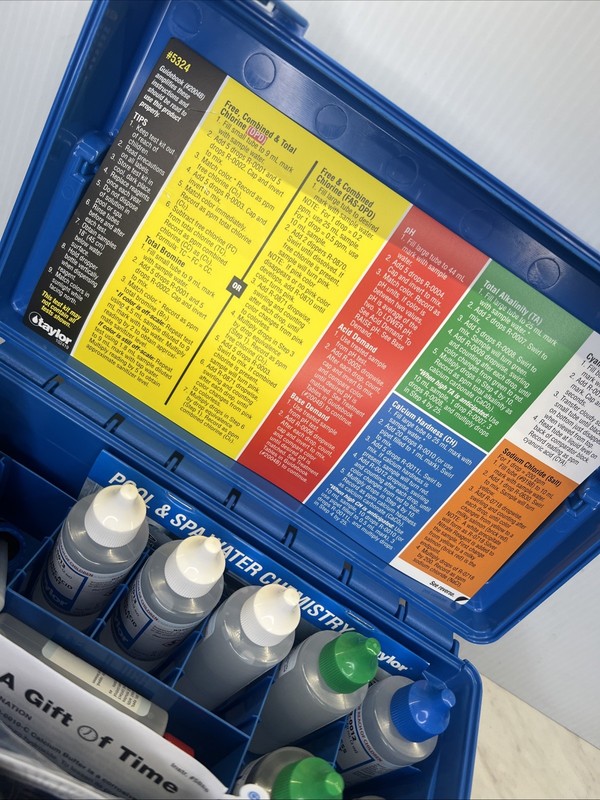 Taylor Complete Pool & Spa Test Kit - High Range K-2005C 2 oz Reagents gallery