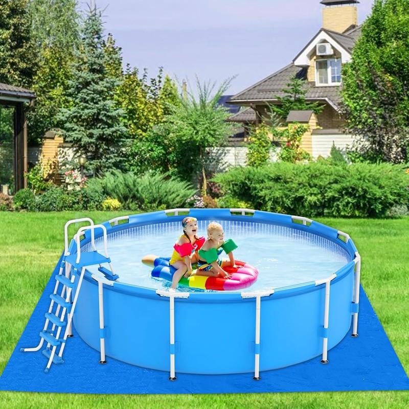 11x11 Ft Waterproof Pool Ground Cloth - Puncture-Resistant Liner Pad for Safety gallery