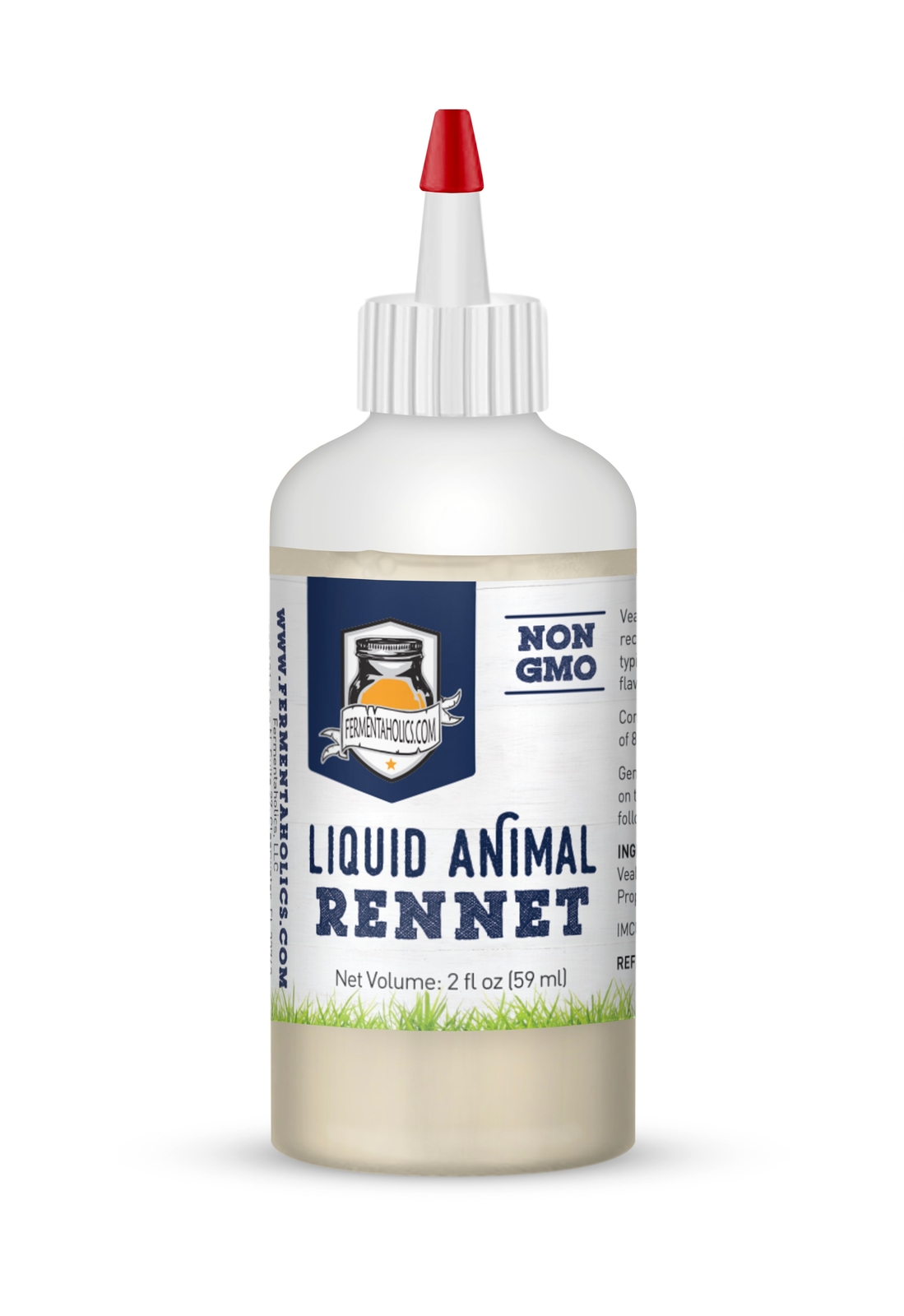 Fermentaholics Liquid Animal Rennet for Cheese Making Milk Coagulant - 2 oz gallery