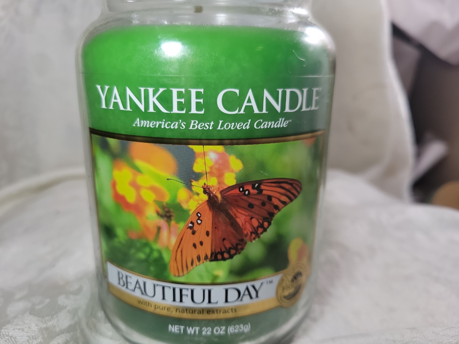 Yankee Candle Beautiful Day Large Jar - Classic Label - Unburned gallery