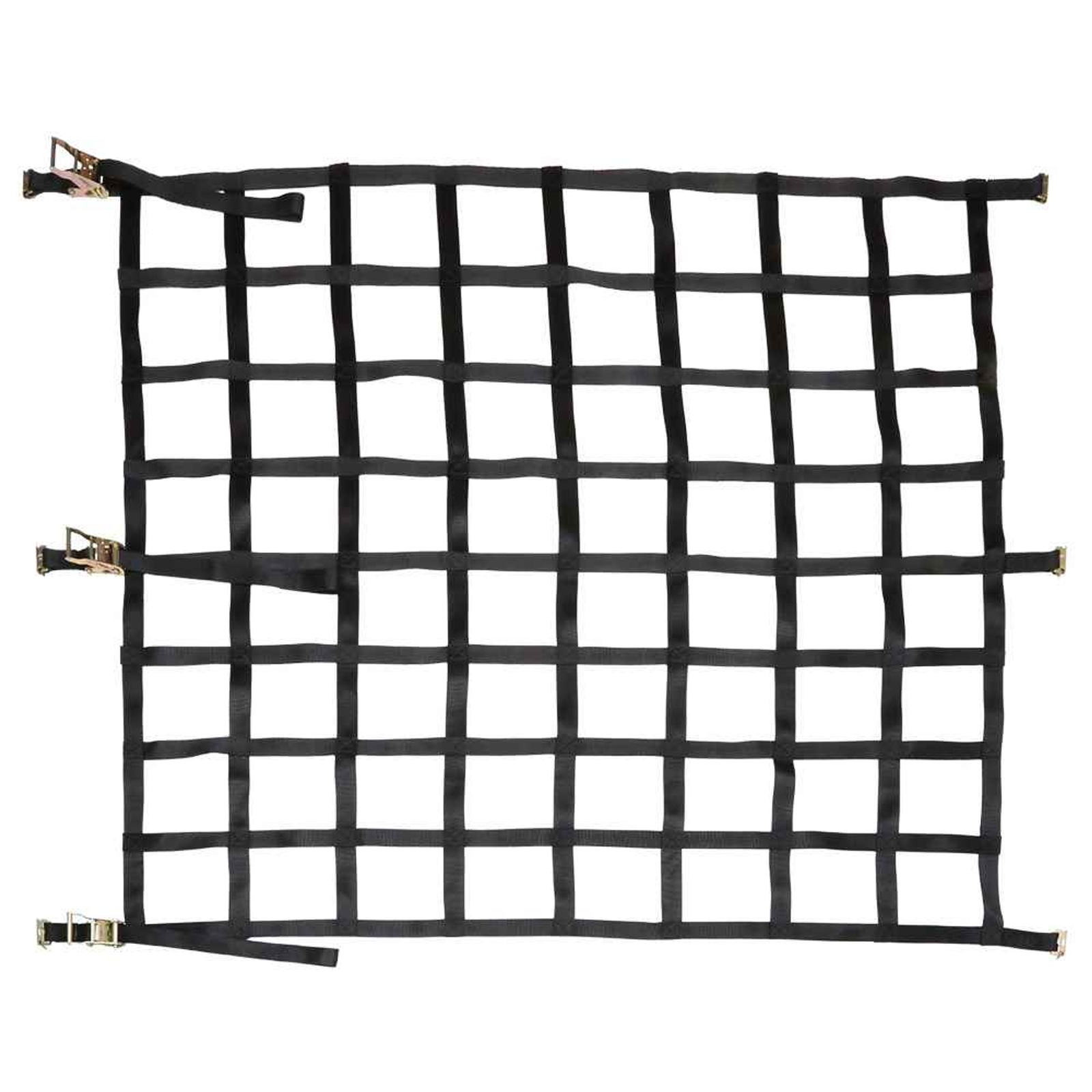 USCC Heavy Duty Cargo Net w/Ratchets and E-Track Fittings - 82" X 82" gallery