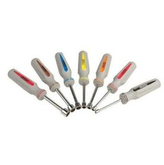 7-piece Metric 6 point Nut Driver Set Soft Grip Handle 5, 6, 7, 8, 10, 11, 12 MM