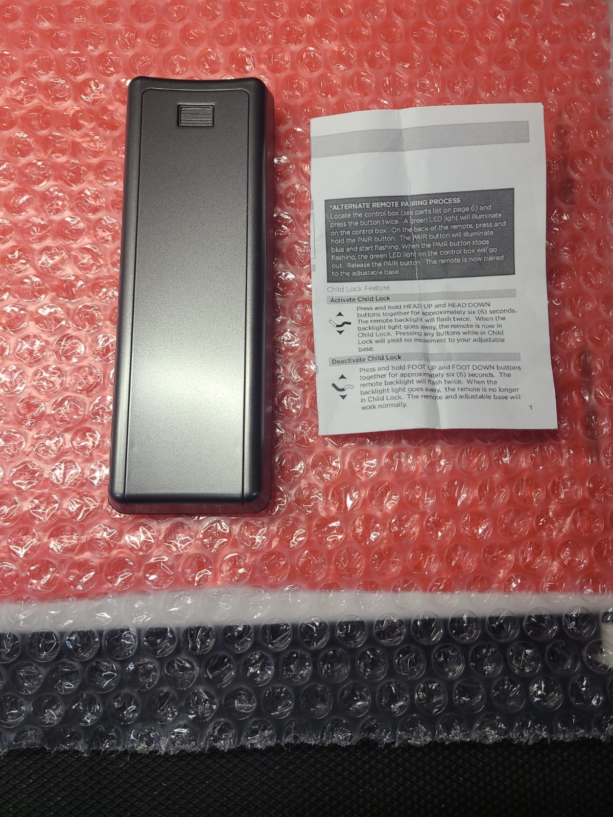 Replacement Remote for Serta Motion Perfect 2.0 Adjustable Bed 258B 75310 gallery