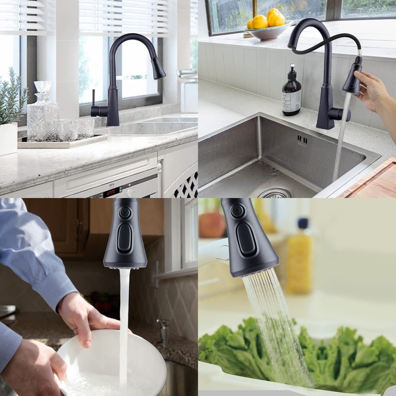 Pull Down Spray Head for Kitchen Faucet Compatible with Moen Delta,Kohler Faucet gallery