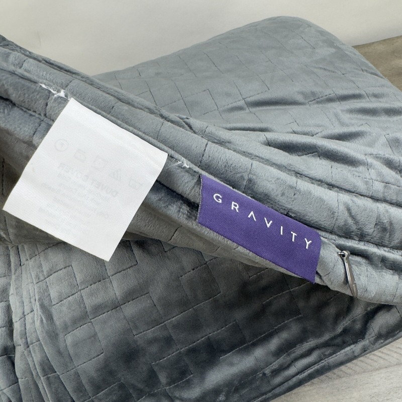 Pottery Barn Gravity Weighted Blanket & Duvet 20lbs Gray Single 48"w x 72"l gallery