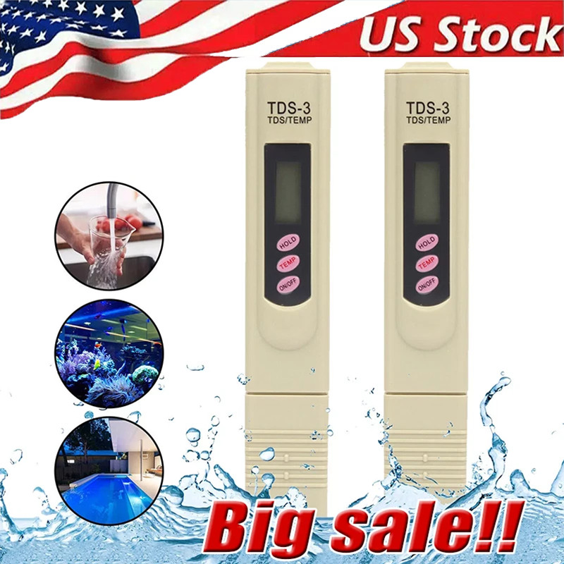 Handheld Water Quality Hardness Purity Digital LCD Meter 0-9990 PPM TDS TDS-3 gallery