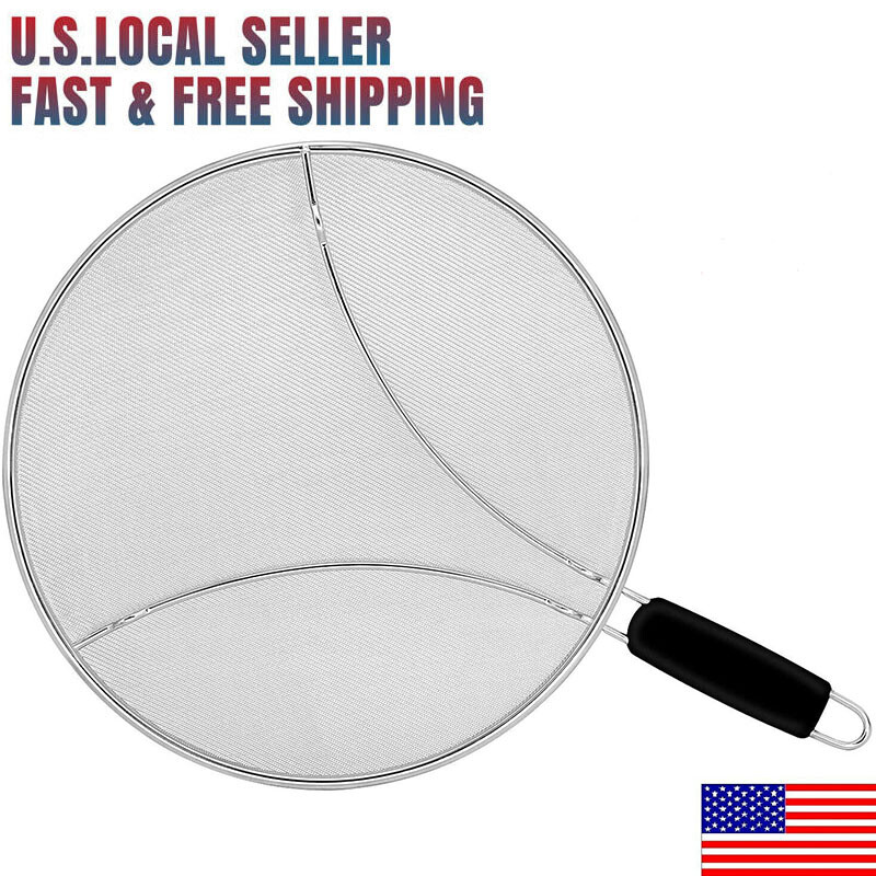 Oil Grease Splatter Screen for Frying Pan 11.3" Splash Guard Prevent Protect gallery