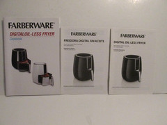 FARBERWARE MODEL FBW FT 42479 BK DIGITAL OIL LESS AIR FRYER INSTRUCTION MANUAL