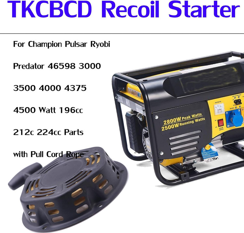 Recoil Pull Start Starter Compatible with Generator Champion 196Cc 212C 224Cc，Pu gallery