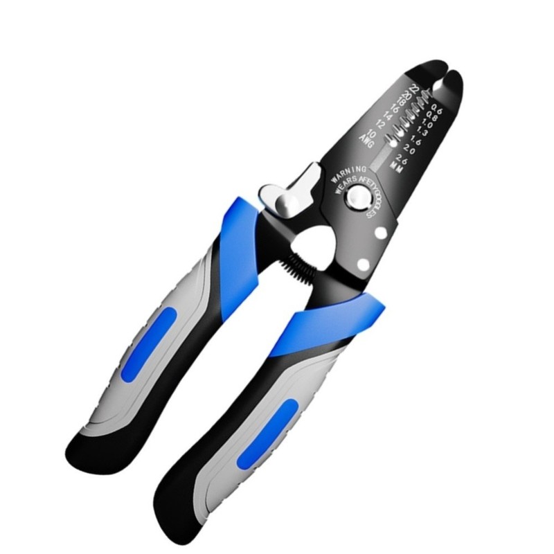 Multifunctional Pliers for Wire Stripping and Cutting Home Use 10-22 AWG 17cm gallery