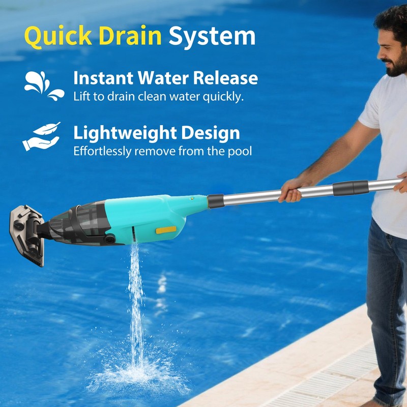 Handheld Spa Hot Tub Vacuum- Cordless Small above Ground Pool Cleaner 90min IPX8 gallery